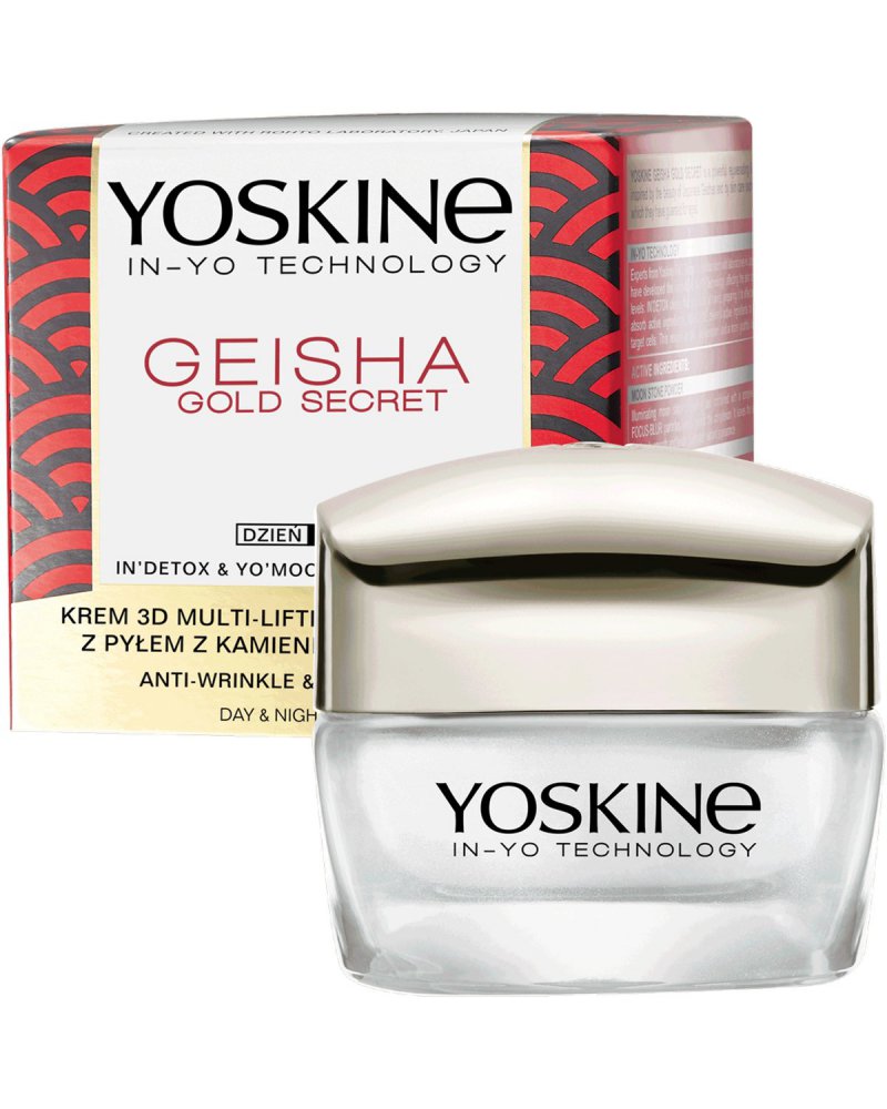 YOSKINE GEISHA GOLD SECRET KREM 3D MULTI LIFTING NA ZMARSZCZKI NA DZIEŃ