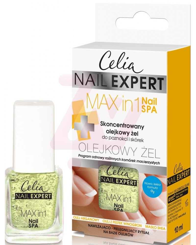 CELIA NAIL EXPERT SKONCENTROWANY OLEJKOWY ŻEL DO PAZNOKCI I SKÓREK MAX