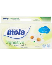 MOLA SENSITIVE RUMIANEK + WIT. E PAPIER TOALETOWY 8 ROLEK