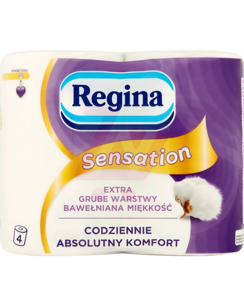 REGINA SENSATION PAPIER TOALETOWY 4 ROLKI - NoweZakupy.pl (8004260259781)