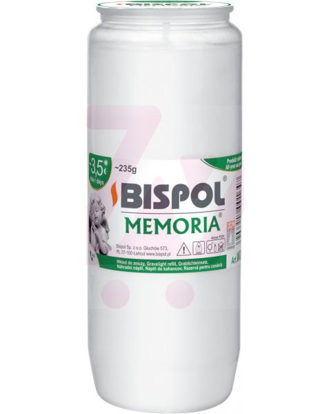 Bispol Memoria W04 235g wkład do zniczy olejowy 1szt