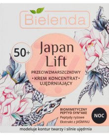 BIELENDA JAPAN LIFT 50+ PRZECIWZMARSZCZKOWY KREM KONCENTRAT UJĘDRNIAJĄCY NA NOC 50 ML