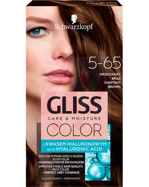 SCHWARZKOPF GLISS COLOR FARBA DO WŁOSÓW ORZECHOWY BRĄZ 5-65