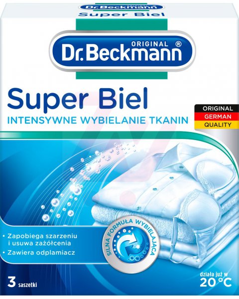 DR. BECKMANN SUPER BIEL INTENSYWNE WYBIELANIE TKANIN 3 X 40 G