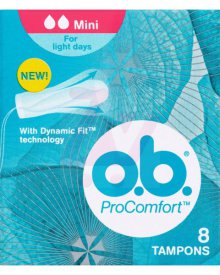 O.B. PROCOMFORT MINI TAMPONY 8 SZTUK