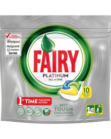 FAIRY PLATINUM ALL IN ONE LEMON KAPSUŁKI DO ZMYWARKI 10 SZTUK