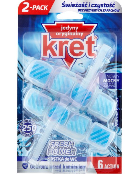 KRET FRESH POWER MARINE FRESH KOSTKA DO WC 2 X 40 G