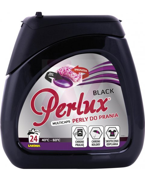 PERLUX MULTICAPS BLACK PERŁY DO PRANIA 552 G (24 PRANIA)