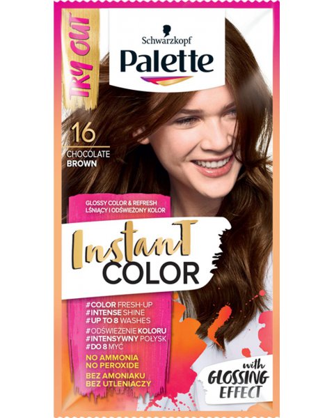 PALETTE INSTANT COLOR SZAMPON KOLORYZUJĄCY 16 CZEKOLADOWY BRĄZ 25 ML