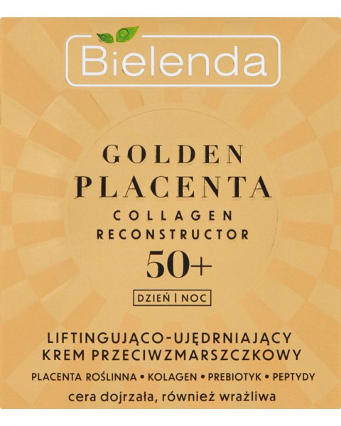 BIELENDA GOLDEN PLACENTA 50+ LIFTINGUJĄCO-UJĘDRNIAJĄCY KREM PRZECIWZMARSZCZKOWY 50 ML