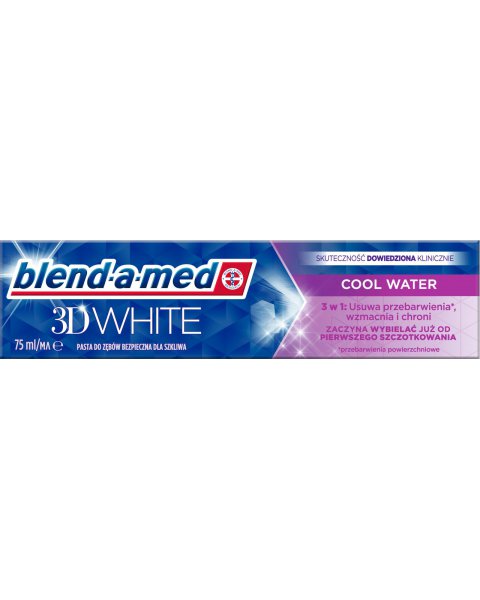BLEND-A-MED 3D WHITE COOL WATER PASTA DO ZĘBÓW 75 ML