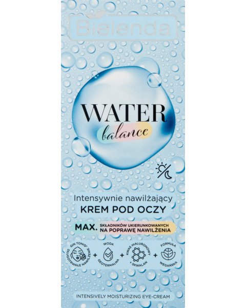 BIELENDA WATER BALANCE INTENSYWNIE NAWILŻAJĄCY KREM POD OCZY 15 ML