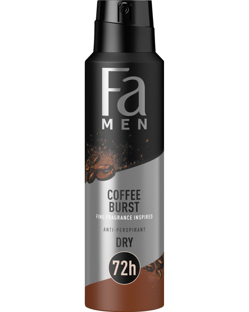 FA MEN COFFE BURST 72H ANTYPERSPIRANT W SPRAYU O AROMATYCZNYM ZAPACHU