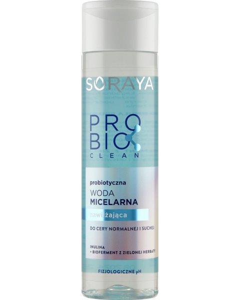 SORAYA PROBIO CLEAN PROBIOTYCZNA WODA MICELARNA NAWILŻAJĄCA DO CERY NORMALNEJ I SUCHEJ 250 ML