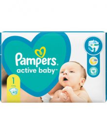 PAMPERS ACTIVE BABY 1, PIELUSZEK,2KG-5KG