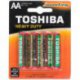 TOSHIBA HEAVY DUTY BATERIA R06 AA 4 SZT.