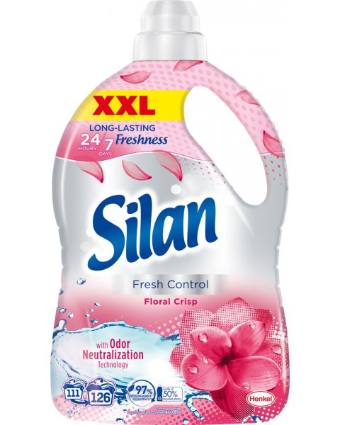 SILAN FRESH CONTROL FLORAL CRISP PŁYN DO ZMIĘKCZANIA TKANIN 2772 ML (126 PRAŃ)