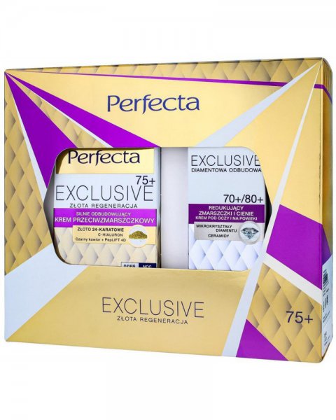 PERFECTA EXCKUSIVE 75+ ZESTAW PREZENTOWY (KREM 50 ML + KREM 15 ML)