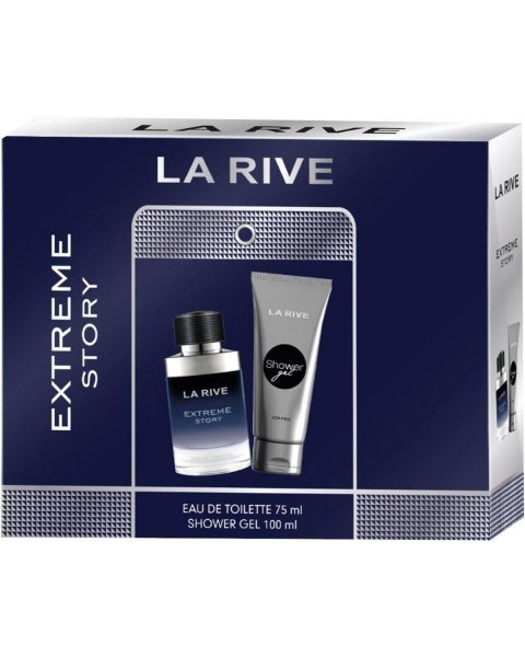 LA RIVE FOR MEN EXTREME STORY ZESTAW PREZENTOWY (WODA TOALETOWA 75ML + ŻEL POD PRYSZNIC 100ML)