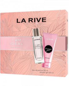 LA RIVE WOMAN I AM IDEAL ZESTAW PREZENTOWY (WODA PERFUMOWANA 90ML + ŻEL POD PRYSZNIC 100ML)