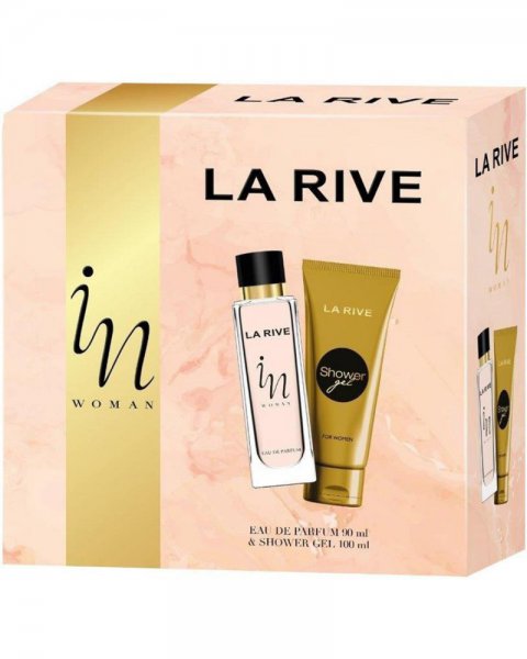 LA RIVE FOR WOMAN IN WOMAN ZESTAW PREZENTOWY (WODA PERFUMOWANA 90ML+ŻEL POD PRYSZNIC 100ML)