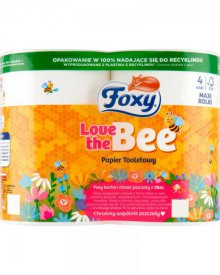 FOXY LOVE THE BEE PAPIER TOALETOWY 4 ROLKI
