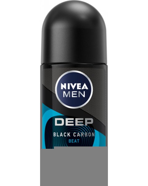 NIVEA MEN DEEP BLACK CARBON ANTYPERSPIRANT DLA MĘŻCZYZN ROLL-ON 50 ML