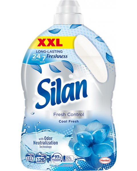 SILAN FRESH CONTROL COOL FRESH PŁYN DO ZMIĘKCZANIA TKANIN 2772 ML (126 PRAŃ)