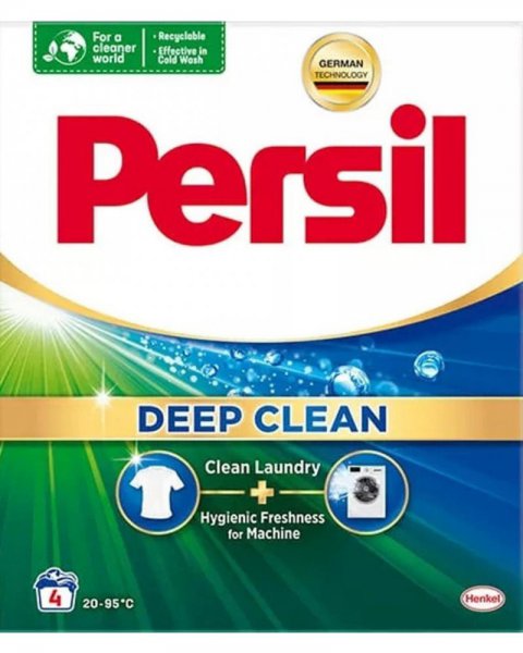 PERSIL DEEP CLEAN PROSZEK DO PRANIA BIEL 4P 240 G